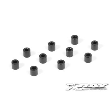 Xray Alu Shim 3X6X6.0mm - Black (10) (XR303128-K)