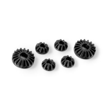 Xray Graphite Gear Diff Bevel & Satellite Gears (2+4) - Low (XR304932)