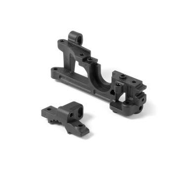 Xray Composite Lower & Upper Bulkhead Front Left For Wire Anti-Roll Bar (XR332021)