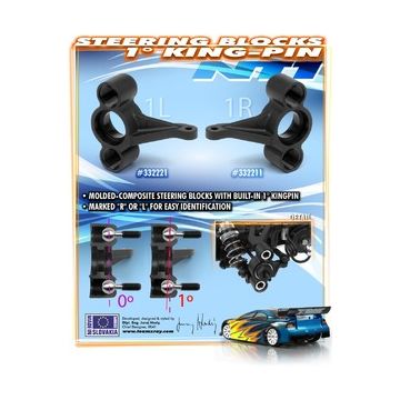 Xray Composite Steering Block 1Â° Kingpin Right (XR332211)