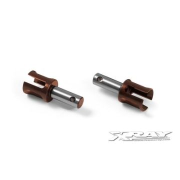 Xray Lightweight Diff Outdrive Adapter - Hudy Spring Steel (2) (XR335072)