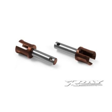 Xray Lightweight Diff Outdrive Adapter - Long - Hudy Spring Steel (2) (XR335073)