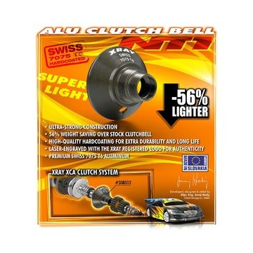 Xray Alu Clutch Bell - Swiss 7075 T6 (7mm) - Hard Coated (XR338512)