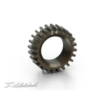 Xray XCA Alu 7075 T6 Hard Coated Pinion Gear - 24T (2Nd) (XR338524)