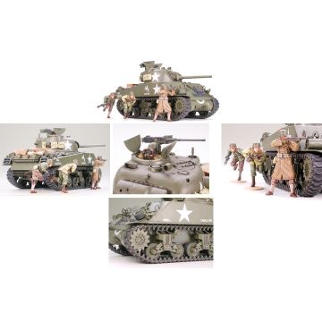 1/35 Tamiya M4A3 Sherman w/75mm Gun & 3 figs. (THC35250)