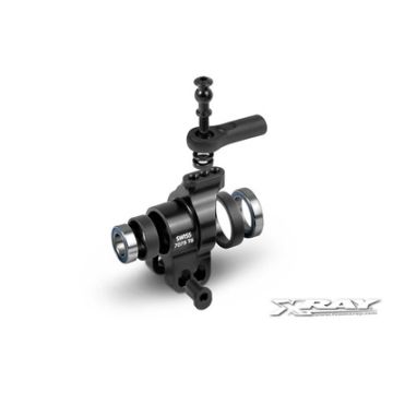 Xray XB808 Alu Rear Hub Carrier - Swiss 7075 T6 - Hard Coated + Ball-Bearings - Double Hole (XR353358)