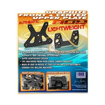 Xray Graphite Center Diff Mounting Plate --- Replaced With #354057 (XR354051)