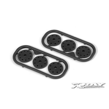 Xray Shock Piston Set 8-Hole (1.2; 1.3) 10-H. (1.1mm) - Delrin - V3 (XR358032)