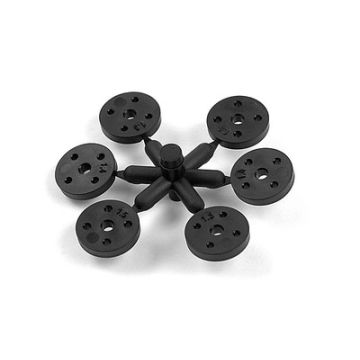 Xray 4-Hole Composite Shock Piston Set - Straight - Wide (2) (XR358037)