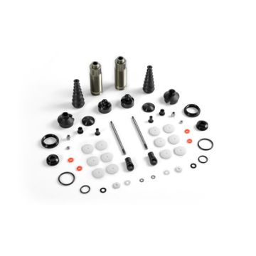 Xray XB8 Rear Shock Absorbers + Boots Complete Set (2) (XR358205)