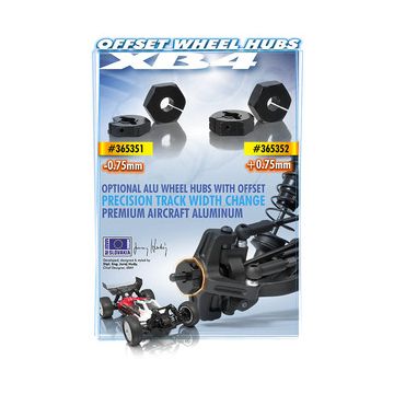 Xray Alu Wheel Hub 14mm - Offset "+0.75mm" (2) (XR365352)