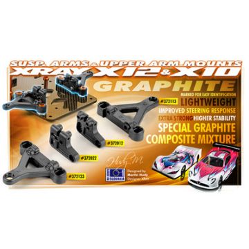Xray Composite Suspension Arm - Front Lower - Right - Graphite (XR372113)