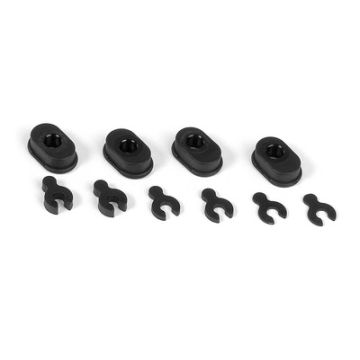Xray Composite Eccentric Bushings + Caster Clips (2) (XR372315)