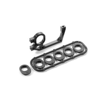 Xray X1 Alu Rear Bulkhead - Left + Ride Height Adjusters (XR373022)