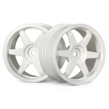 HPI Racing TE37 Wheel 26mm White 3mm Offset (2pcs) (HP3840)