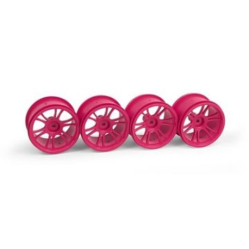 Xray Xray M18Mt Starburst Wheels - Pink (4) (XR389948)