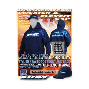 Xray Xray Sweater Hooded - Blue (Xxl) (XR395500XXL)