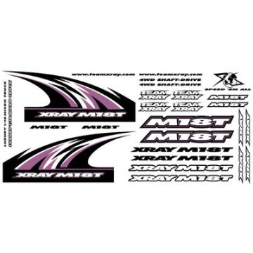 Xray Xray M18T Sticker For Body - White (XR397341)