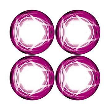 Xray Xray Truggy Wheel Stickers - Die-Cut - Pink (XR397354)