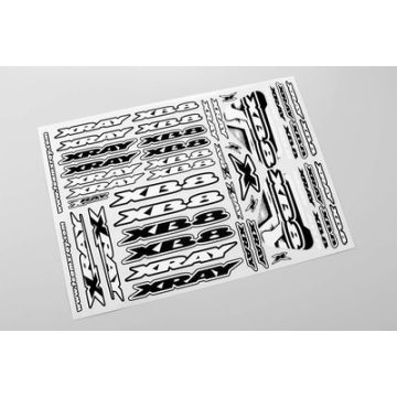 Xray Xray XB8 Sticker For Body - White (XR397359)