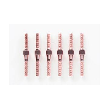 Tamiya 2.6 X29 Alu Turn Shaft X6 Pink (THC40508)