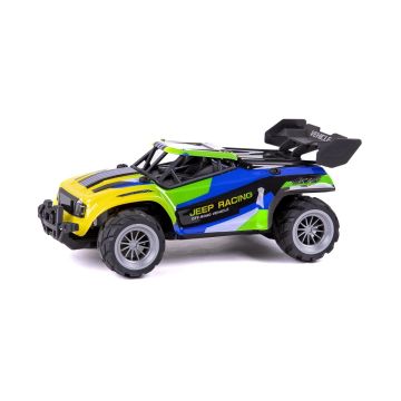 TEC-TOY 1:18 RC Jeep Racing 2.4GHz, Blue/Green (TT471413)