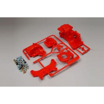 Tamiya TA01 / TA02 Rear Gear Case (RED) (THC50478)