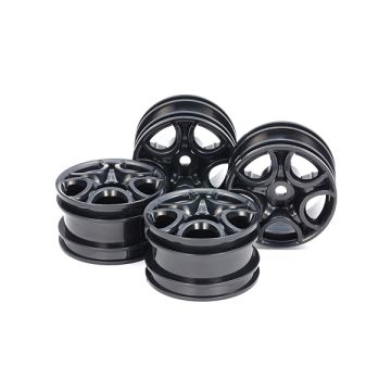 Tamiya C Shaped 10 Spoke Wheel - Black X 4 (THC51659)