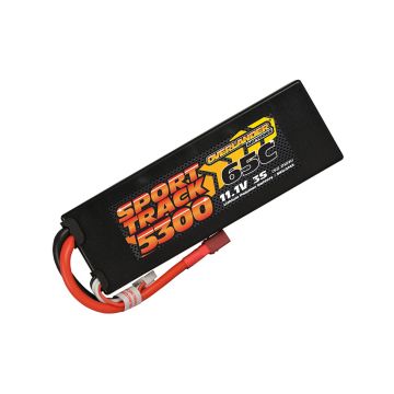 Overlander 5300mAh 11.1V 3S 65C Hard Case Sport Track LiPo Battery - T Plug (OL3143DEANS)
