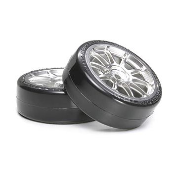 Tamiya 10-S Wheel W/Super Driftech Tire (THC54022)