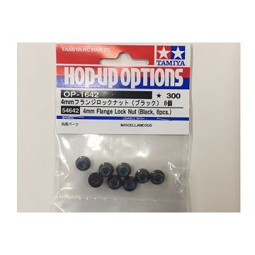 Tamiya 4mm Flange Lock Nut *8 (THC54642)