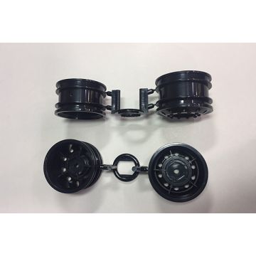 Tamiya Or Race Truck Whl Fr 2 Each Black (THC54741)