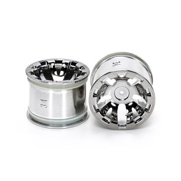Tamiya T3-01 Chrome Whl 4 Wps Tire R (THC54833)