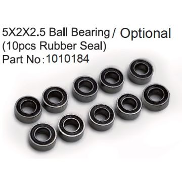 Absima 5X2X2.5 Ball Bearing ( 10pcs Rubber Seal )