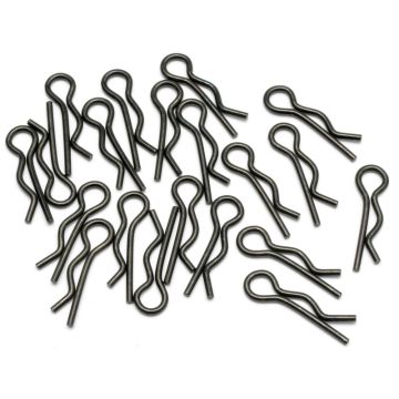 HPI Body Clip (8Mm/Black/20Pcs) (HP6203)