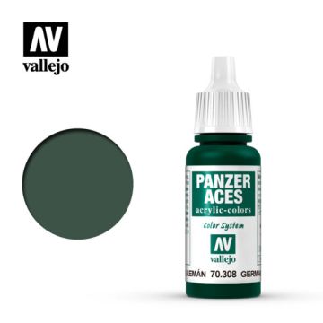 AV Vallejo Panzer Aces 17ml - Green Tail Light German (VAL308)