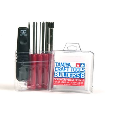 Tamiya BUILDER'S 8 pc Screwdriver set (THC74023)