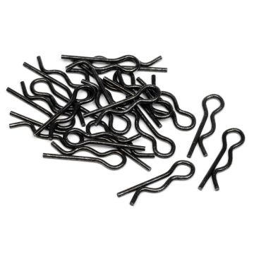 HPI Racing Body Clip (6Mm/Black/20Pcs) (HP75106)
