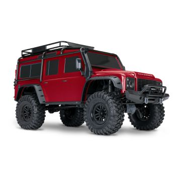 Traxxas TRX-4 Land Rover Defender 1:10 4X4 Trail Crawler - Red - Clipless Body (TRX82256-4-RED)