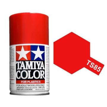 Tamiya TS Spray Acrylic Paint 100ml â€“ Full Range - TS-85 Bright Mica Red