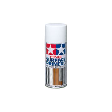 Tamiya Fine Surface Primer White Large 180ml (THC87044)