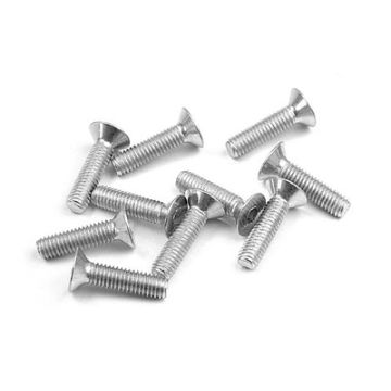 Xray Hex Screw Sfh M3X12 - Silver  (10) (XR904312)