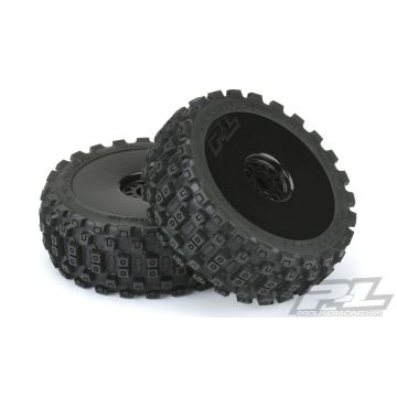 Proline Badlands MX M2 Pre Mount Velocity Black Wheels (Pr) (G-PRO9067-41)
