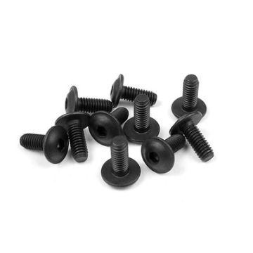 Xray Hex Screw Flanged Sh M4X10  (10) (XR911410)