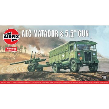 Airfix AEC Matador & 5.5inch Gun (A01314V)