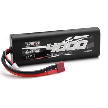 ABM-RC 4000mAh 7.4v Round Case Lipo 60c With T-Connector (ABM20019)