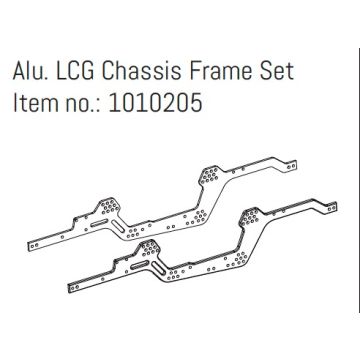 Absima Alu. LCG Chassis Frame Set - GOAT