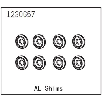 Absima Aluminium Shims (8) (AB1230657)