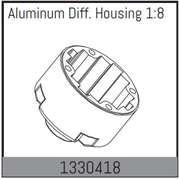 Absima Aluminium Diff. Housing 1:8 (AB1330418)