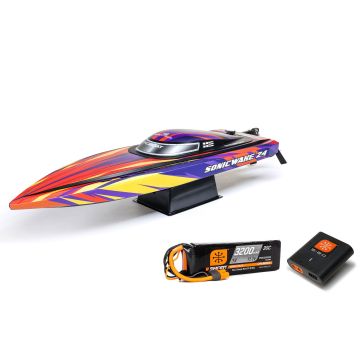 ProBoat Sonicwake 24" Self-Righting Brushless Deep-V RTR, Red (B-PRB-1992T1)